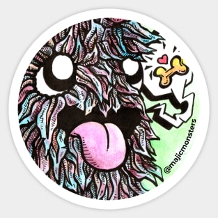 Feathered Monster Sticker